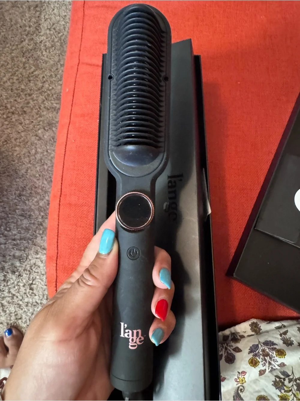 L’ange straightening Hair styling brush